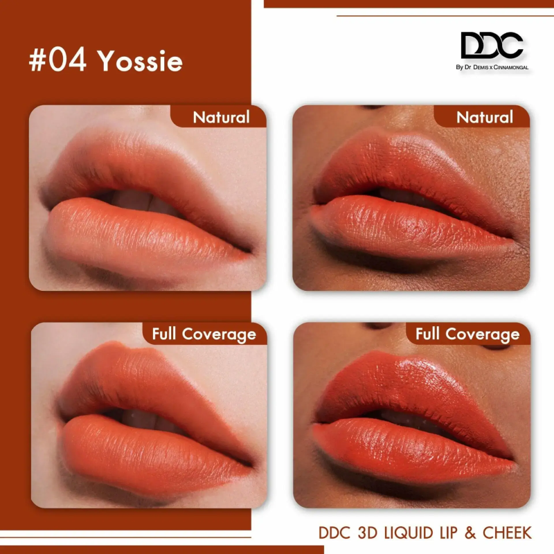 DrDemis X Cinnamongal,DDC 3D Liquid Lip & CheekLiquid Lip,DDC,ลิป,ดีดีซี ลิปสติก,ดีดีซี ลิปจ่ม